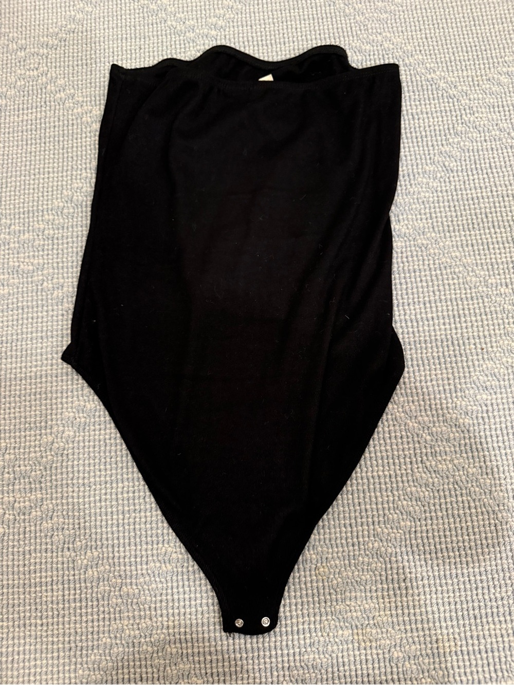 Classic Black Snap-Crotch Bodysuit